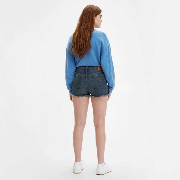 Levi's 501 Distressed Denim Shorts Sz 29 - Picture 4 of 4